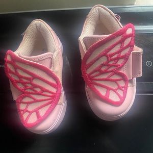 Pink Sophia Webster mini girl butterfly sneakers size 21 fits girls 12-18 months
